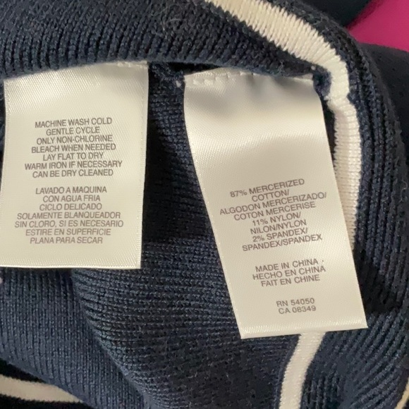 Navy blue and white blazer - Picture 6 of 6